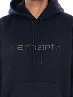 CARHARTT WIP HOODED CARHARTT SWEAT DARK NAVY / DARK SCARAB - Felpa con Cappuccio Uomo Blu Scuro I030547 3Z0XX CARHARTT WIP 