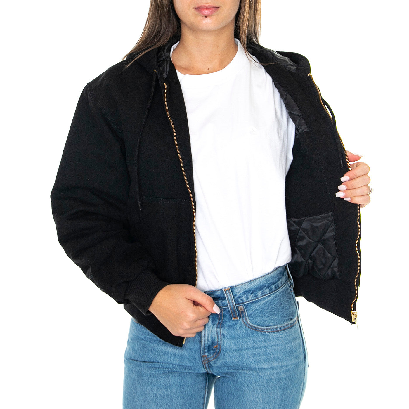 W' OG ACTIVE JACKET BLACK - Giacca Donna Nera I032238 8902 CARHARTT WIP 