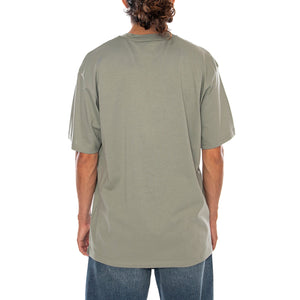 S/S MADISON T-SHIRT SHADY GREEN / WHITE - Maglietta Girocollo Uomo Verde I033000 3S3XX CARHARTT WIP 