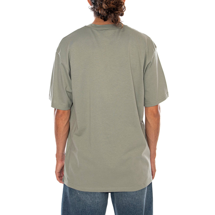 S/S MADISON T-SHIRT SHADY GREEN / WHITE - Maglietta Girocollo Uomo Verde I033000 3S3XX CARHARTT WIP 