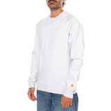 CHASE SWEAT ASH HEATHER / GOLD - Crewneck Sweatshirt Grau Herren CARHARTT WIP