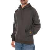HOODED CHASE SWEAT SHUNGITE / GOLD - Kapuzenpullover Herren Grün CARHARTT WIP