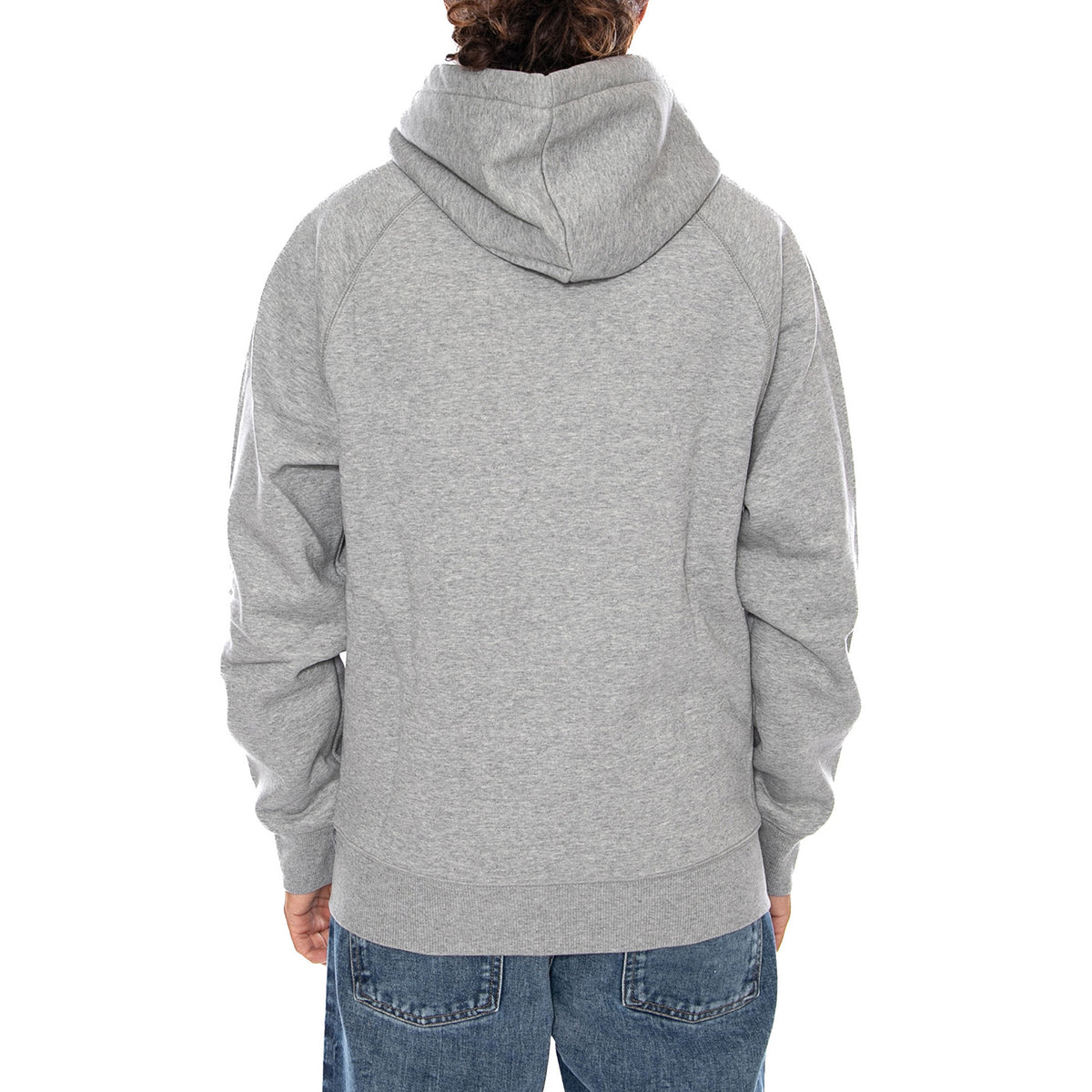 HOODED CHASE JACKET - Giacca Felpata con Cappuccio e Zip Uomo Grigia I033664 00MXX CARHARTT WIP 