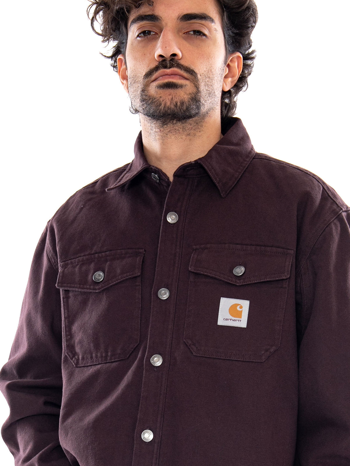 SELBY SHIRT JAC PALISANDER - Giacca Uomo Marrone I035305 33HXX CARHARTT WIP 