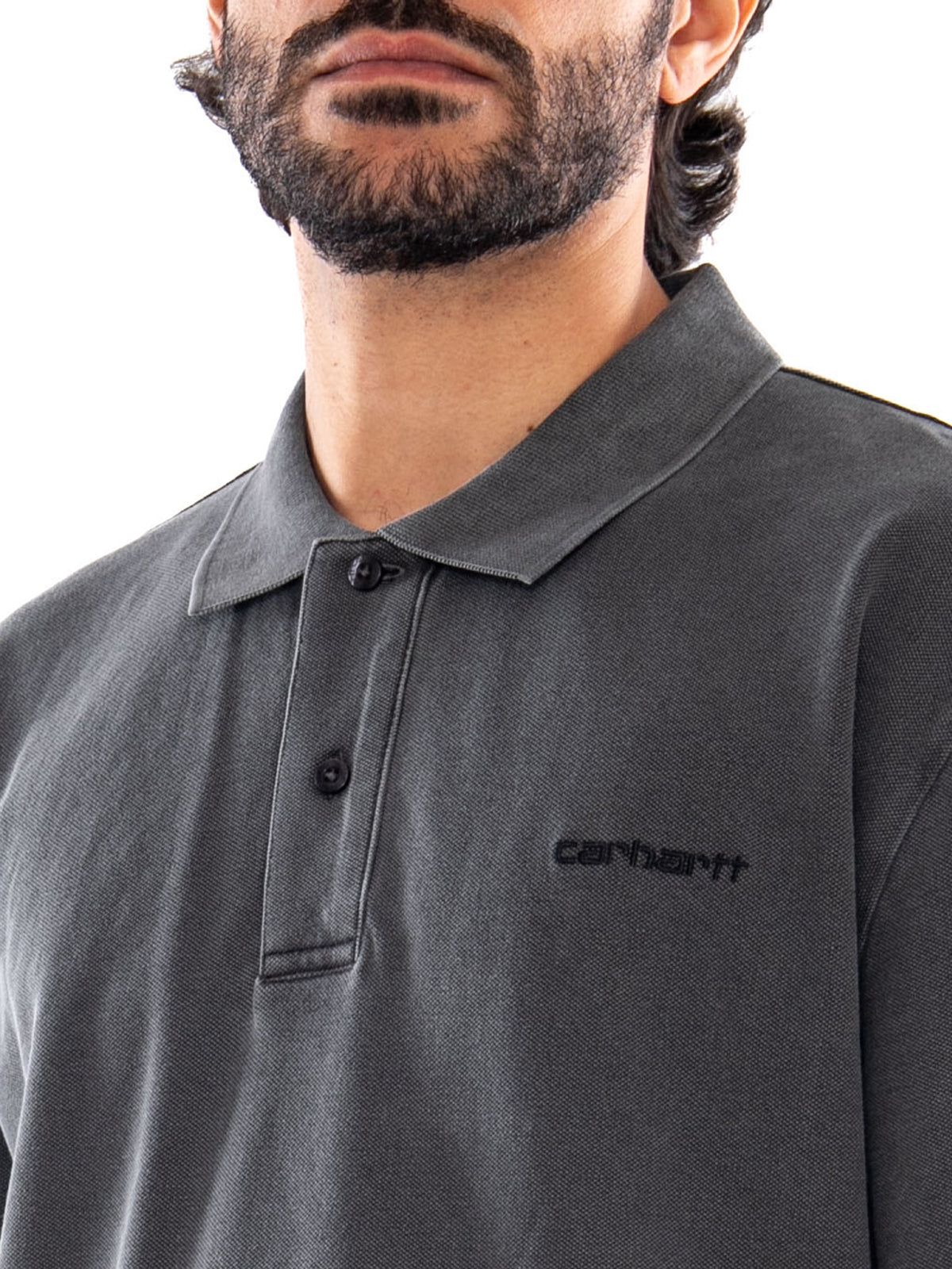 Carhartt WIP S/S Wayne Polo Black - Polo Uomo a Maniche Corte Nera I035317 89GD CARHARTT WIP 