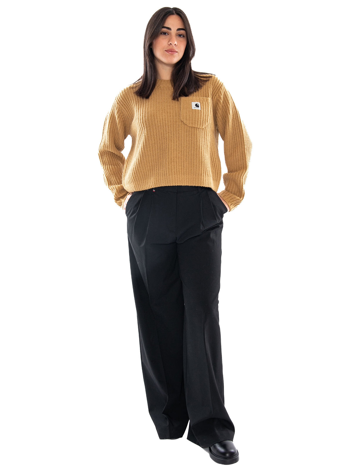 Carhartt WIP W' Mira Sweater WIP Dusty H - Maglia Donna Marrone I035382 3TFXX CARHARTT WIP 