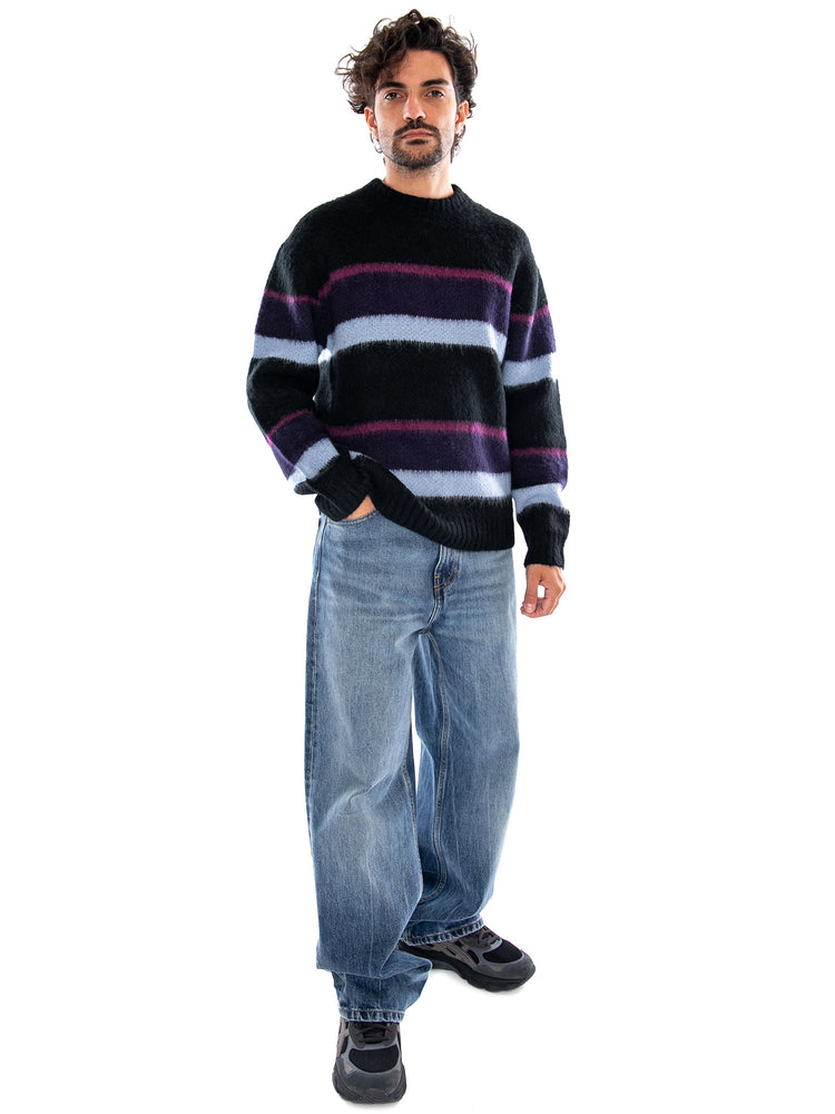 MERTON SWEATER SUNDLING STRIPES DARK NAVY - Maglione Girocollo Uomo Multicolore I035390 3YIXX CARHARTT WIP 