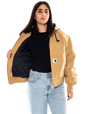 Carhartt WIP W' OG Active Jacket Stone Canvas - Giacca Donna Marrone I035673 3TF4O CARHARTT WIP 