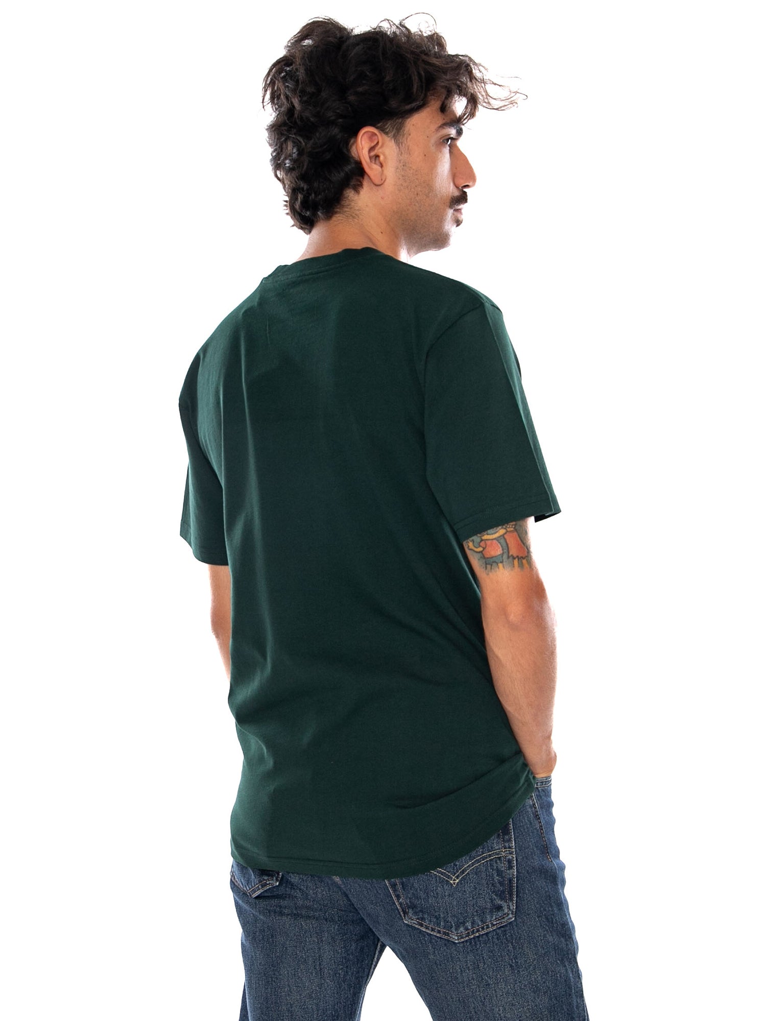 CARHARTT WIP S/S SCRIPT T-SHIRT DARK SCARAB - Maglietta Girocollo Uomo Verde I035700 3YZXX CARHARTT WIP 
