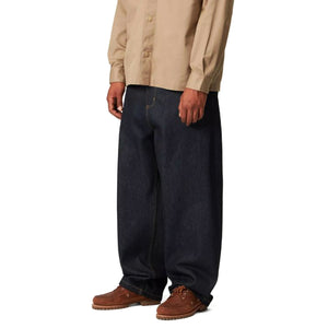 CARHARTT WIP BRANDON PANT BLUE RIGID - Pantaloni Baggy Denim Jeans Uomo Blu I035893 0101 CARHARTT WIP 
