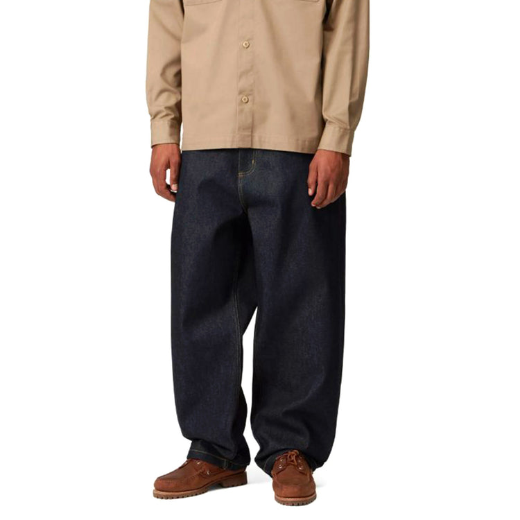 CARHARTT WIP BRANDON PANT BLUE RIGID - Pantaloni Baggy Denim Jeans Uomo Blu I035893 0101 CARHARTT WIP 