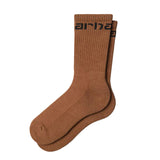 CARHARTT SOCKS WIP H BROWN / BLACK - Calzini Marroni  ACCESSORI CARHARTT WIP