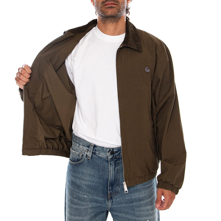 MADISON RIPSTOP JACKET DARK BEECH / BLACK - Giacca Uomo Verde I036804 3TUGD CARHARTT WIP 
