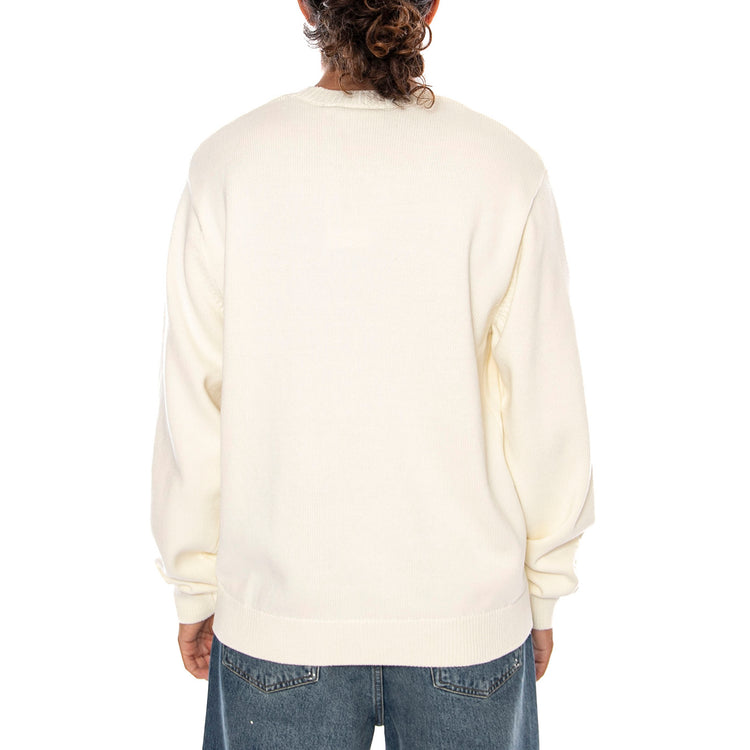 DECK SWEATER WAX / BLACK - Maglione Girocollo Uomo Crema I036847 0D3XX CARHARTT WIP 