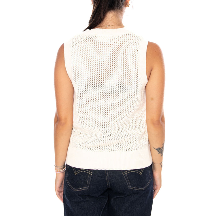 W' STOCKTON VEST WHITE - Gilet Donna Bianco I036852 D6XX CARHARTT WIP 