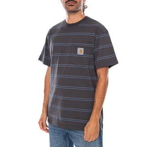 S/S BERT POCKET T-SHIRT CURAÇAO - Maglietta Girocollo Uomo Multicolore I036855 3SIGD CARHARTT WIP 