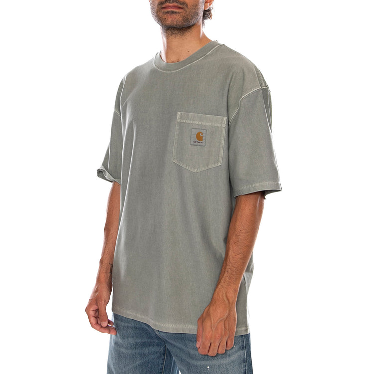 S/S LOOSE POCKET T-SHIRT SHADY GREEN - Maglietta Girocollo Uomo Verde I036863 3RFGD CARHARTT WIP 
