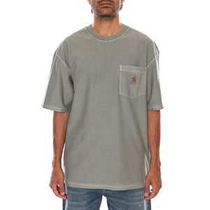 S/S LOOSE POCKET T-SHIRT SHADY GREEN - Maglietta Girocollo Uomo Verde I036863 3RFGD CARHARTT WIP 