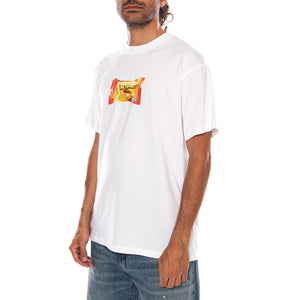 S/S ROAD SIDE SNACK T-SHIRT WHITE - Maglietta Girocollo Uomo Bianca I036880 02XX CARHARTT WIP 