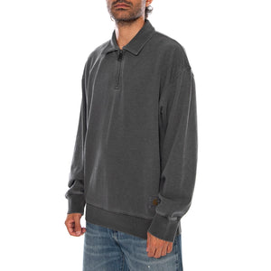 HARPER POLO BLACK - Felpa Polo Maniche Lunghe Uomo Nera I036893 89GD CARHARTT WIP 