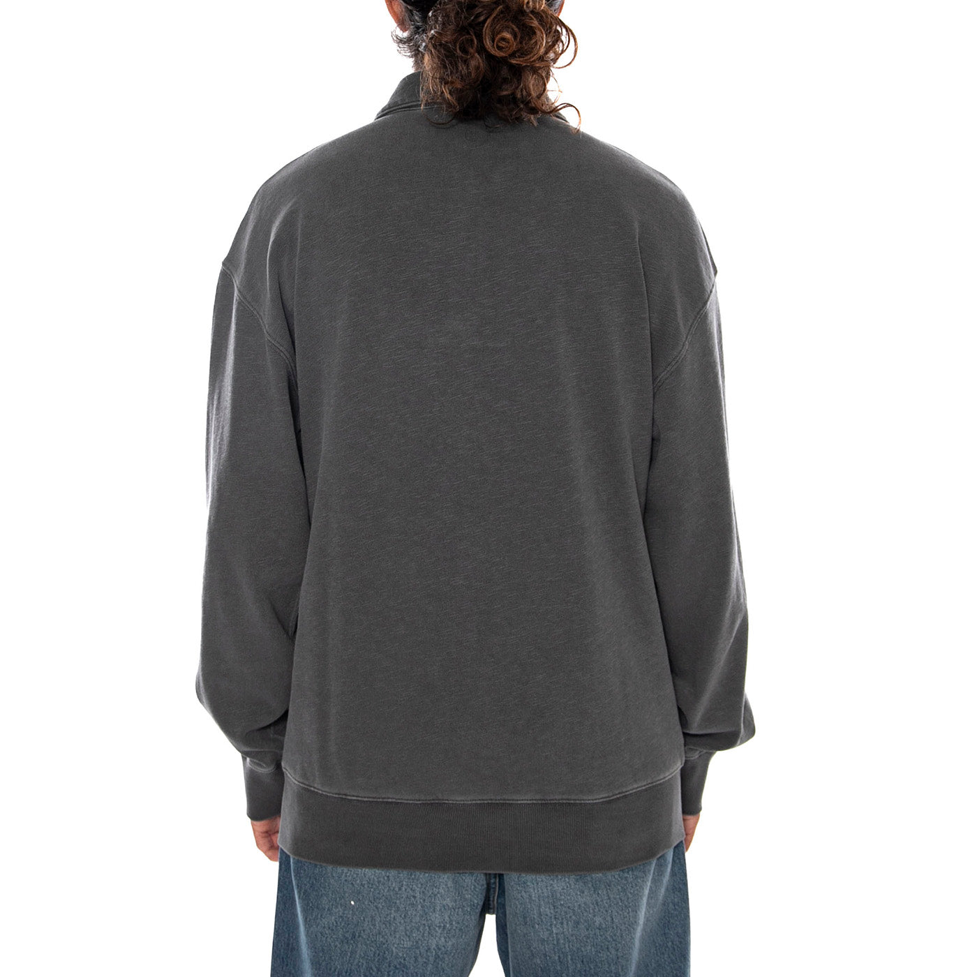 HARPER POLO BLACK - Felpa Polo Maniche Lunghe Uomo Nera I036893 89GD CARHARTT WIP 