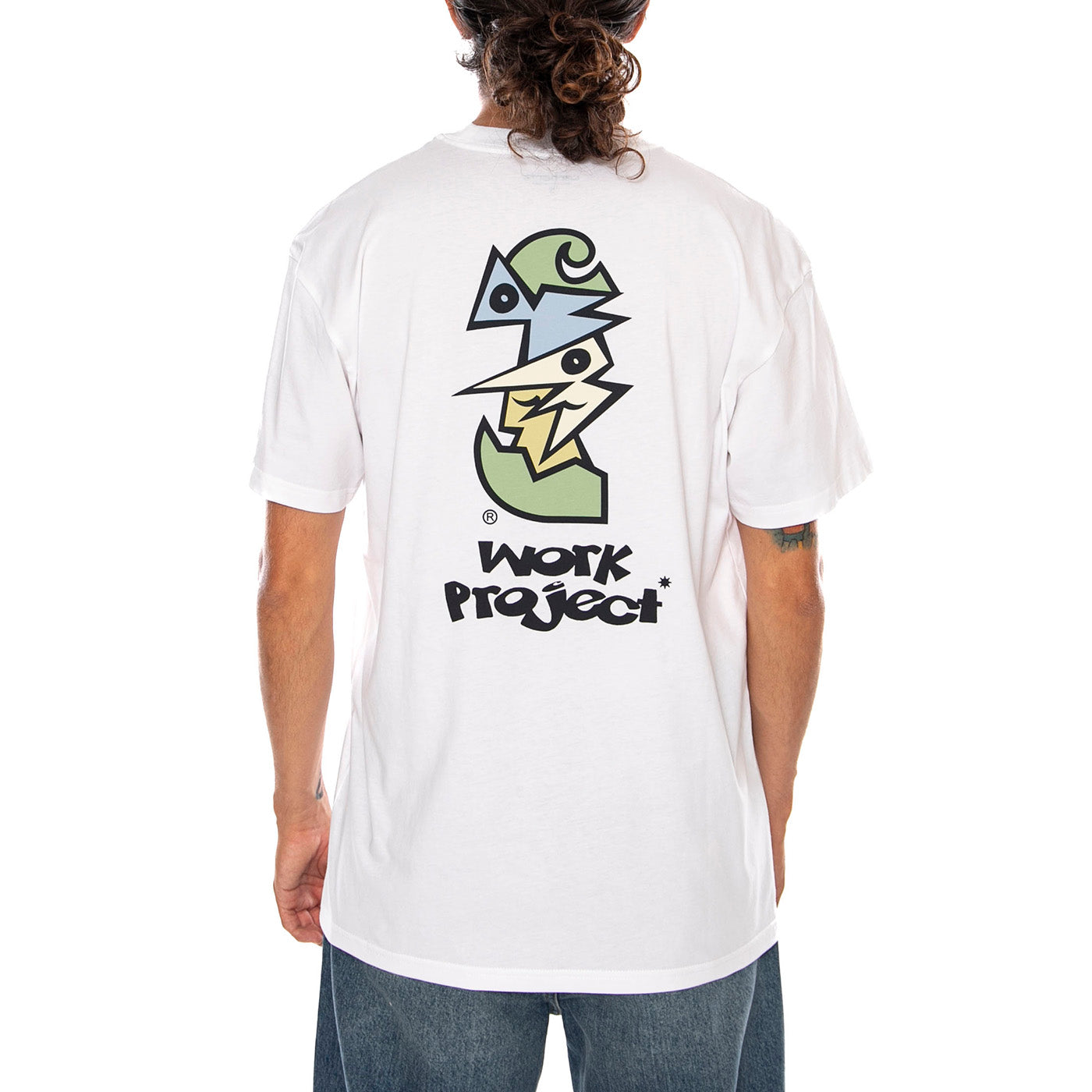 S/S CUBIST T-SHIRT WHITE - Maglietta Girocollo Uomo Bianca I036896 02XX CARHARTT WIP 