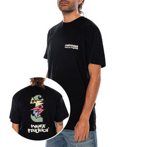 S/S CUBIST T-SHIRT BLACK - Maglietta Girocollo Uomo Nera I036896 89XX CARHARTT WIP 