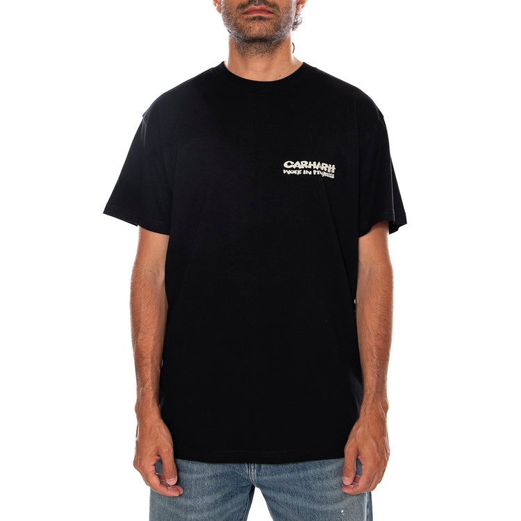 S/S CUBIST T-SHIRT BLACK - Maglietta Girocollo Uomo Nera I036896 89XX CARHARTT WIP 