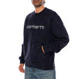 PAINTER SWEAT DARK NAVY - Felpa Girocollo Uomo Blu Scuro  Uomo CARHARTT WIP