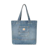 DENIM TOTE BLUE - Denim-Einkaufstasche Jeans Blau ZUBEHÖR CARHARTT WIP