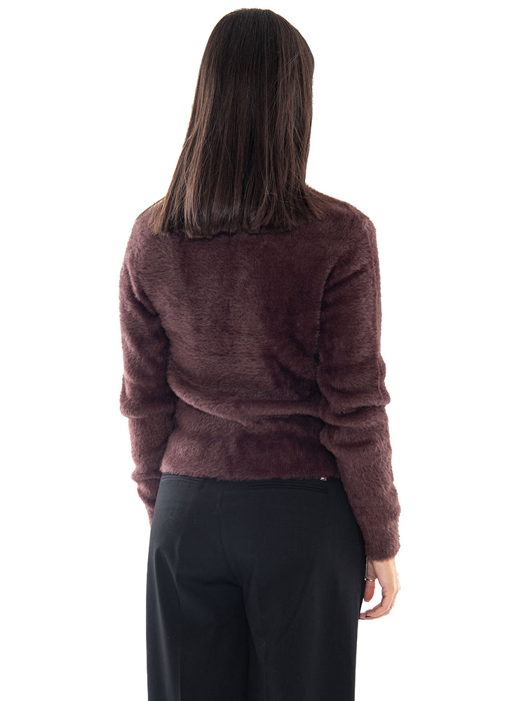 Carhartt WIP W' L/S Maine Polo Sweater Palisander - Maglia Polo Donna Marrone I037038 3B4XX CARHARTT WIP 