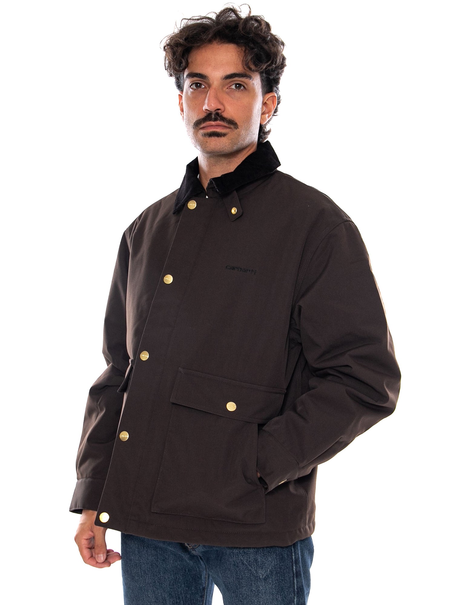 CARHARTT WIP QUENTIN JACKET TOBACCO / BLACK - Giacca Uomo Marrone I037047 1YLXX CARHARTT WIP 