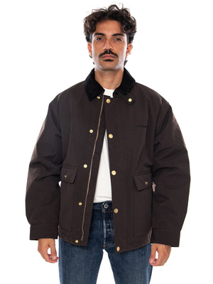 CARHARTT WIP QUENTIN JACKET TOBACCO / BLACK - Giacca Uomo Marrone I037047 1YLXX CARHARTT WIP 