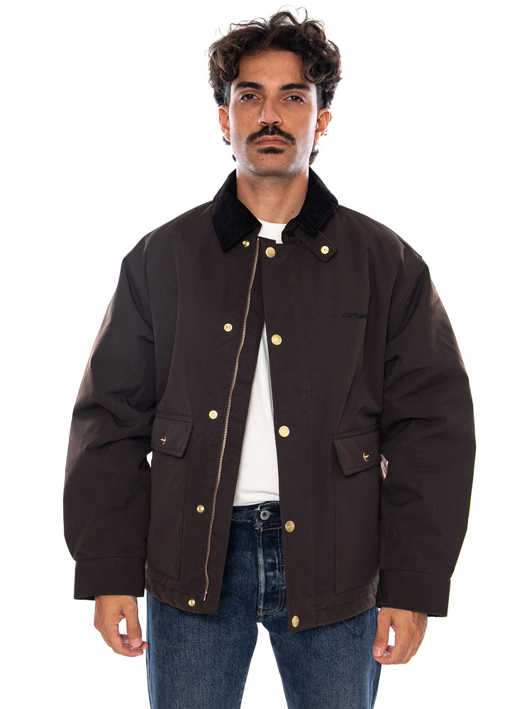 CARHARTT WIP QUENTIN JACKET TOBACCO / BLACK - Giacca Uomo Marrone I037047 1YLXX CARHARTT WIP 