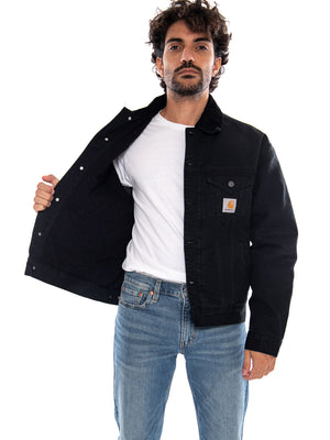 OG Trucker Jacket Black Stone Canvas - Giacca Uomo Nera I037058 00E4O CARHARTT WIP 