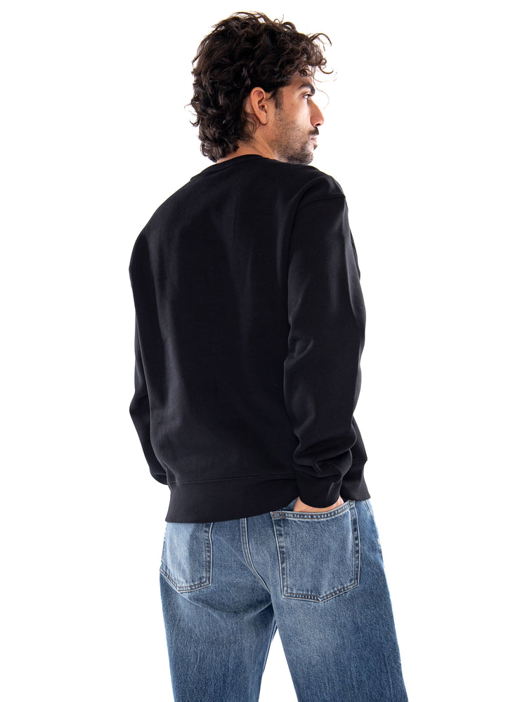 MACK SWEAT BLACK / WAX - Felpa Girocollo Uomo Nera I037099 K02XX CARHARTT WIP 