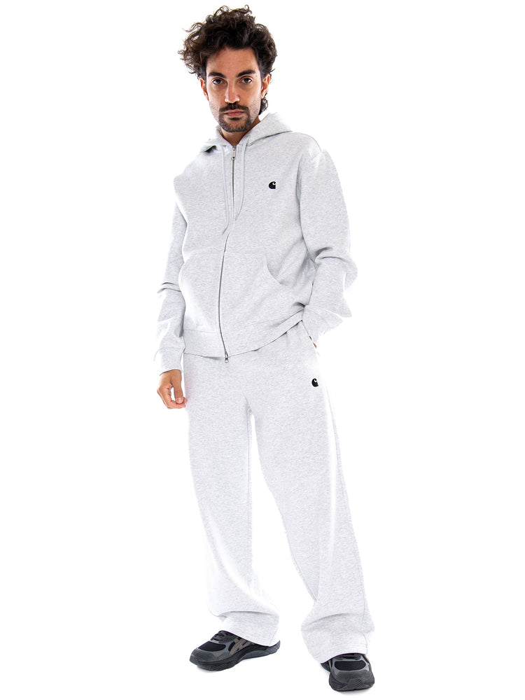 Mack Sweat Pant Ash Heather / Black - Pantaloni Uomo Grigi I037103 00OXX CARHARTT WIP 