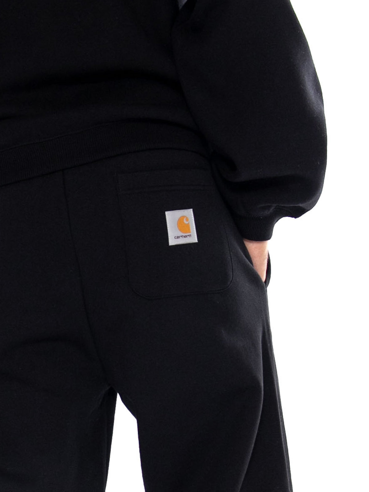 Mack Sweat Pant Black / White - Pantaloni Uomo Neri I037103 K02XX CARHARTT WIP 