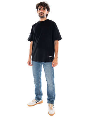 S/S Chapter Script T-Shirt Black / White - Maglietta Girocollo Uomo Nera I037112 0D2XX CARHARTT WIP 