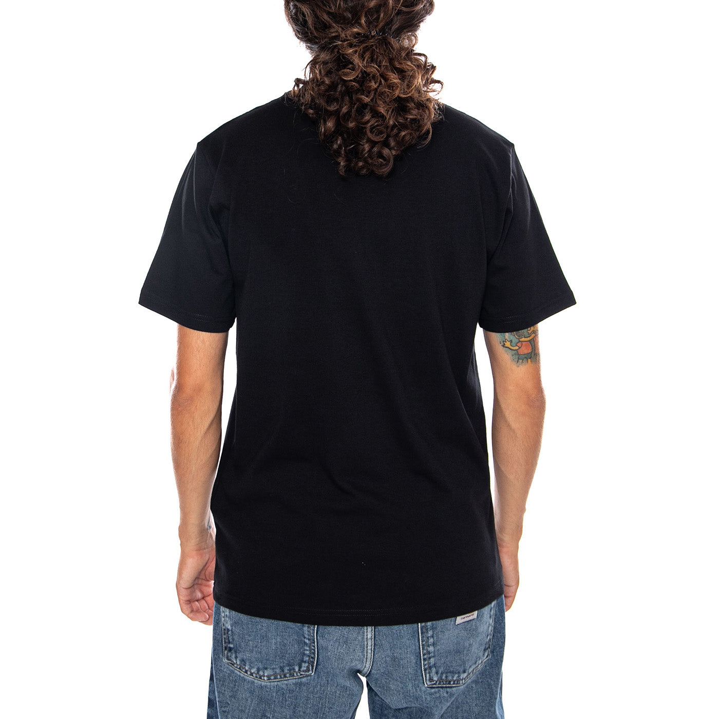 S/S SMALL HEART T-SHIRT BLACK / BLACK - Maglietta Girocollo Uomo Nera I037116 00EXX CARHARTT WIP 