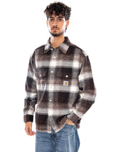 L/S ESTERSON SHIRT TOBACCO - Camicia Uomo Marrone a Quadri  Uomo CARHARTT WIP