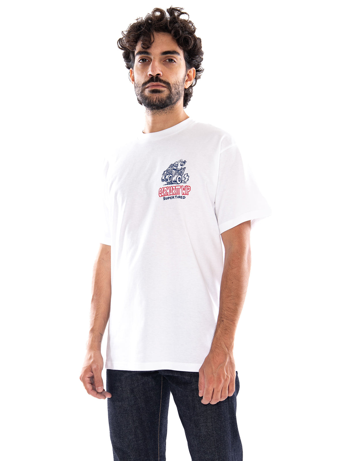 Carhartt WIP S/S Hot Rat T-Shirt White - Maglietta Girocollo Uomo Bianca I037230 02XX CARHARTT WIP 
