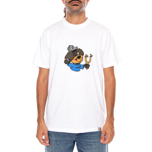 S/S SLINGSHOT T-SHIRT WHITE HEAVY - Maglietta Girocollo Uomo Bianca I037232 024G CARHARTT WIP 