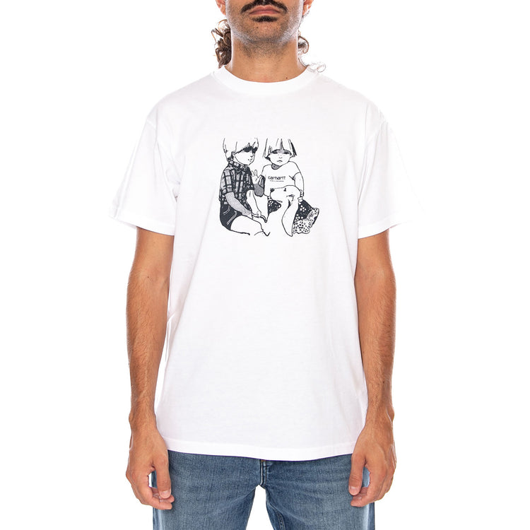 S/S DREAMRIFT T-SHIRT WHITE - Maglietta Girocollo Uomo Bianca I037249 02XX CARHARTT WIP 