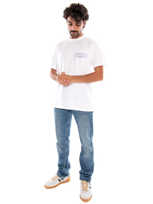 S/S Chez WIP T-Shirt White - Maglietta Girocollo Uomo Bianca I037260 02XX CARHARTT WIP 