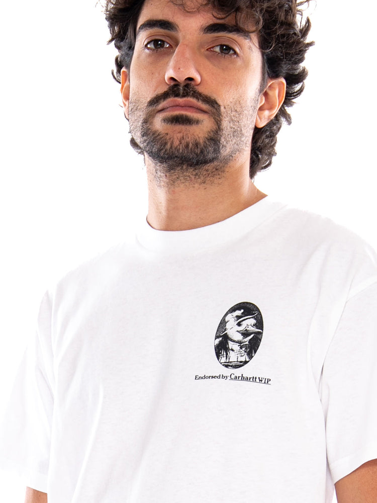 S/S Vote T-Shirt White - Maglietta Girocollo Uomo Bianca I037269 02XX CARHARTT WIP 