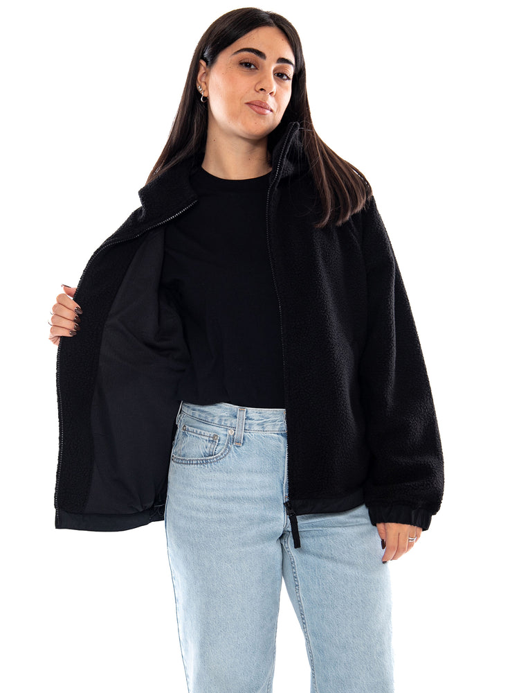 Carhartt WIP W' HD Limn C Fleece Jacket Black / Flint - Giacca Donna Nera e Grigia I037282 3ZYXX CARHARTT WIP 