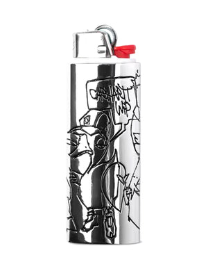 Blinkerfluid BIC Metal Lighter Case Silver - Porta Accendino Argento I037381 95XX CARHARTT WIP 