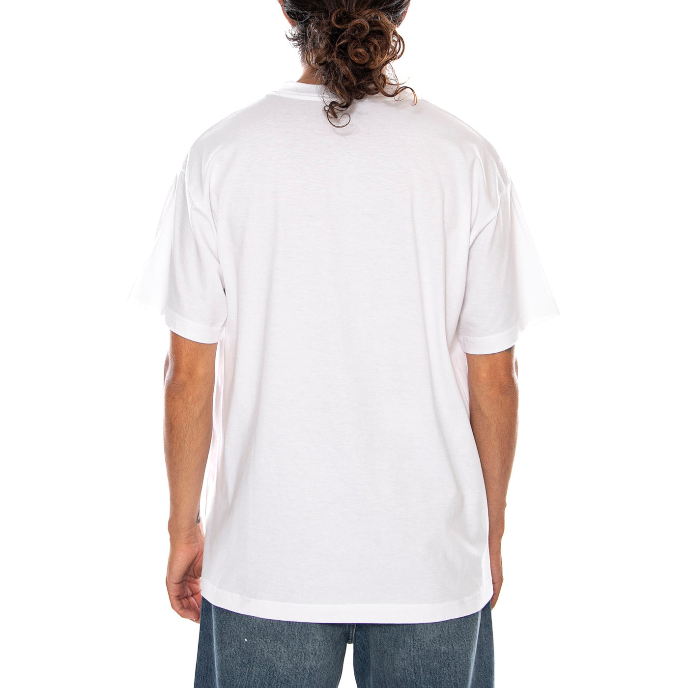 S/S COLUMN T-SHIRT WHITE - Maglietta Girocollo Uomo Bianca I037542 02XX CARHARTT WIP 