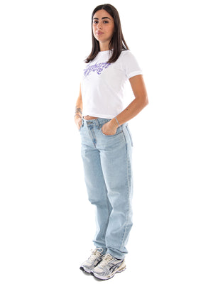 Carhartt WIP W' S/S Disenchant Ringer T-Shirt White - T-Shirt Donna Bianca I037546 02XX CARHARTT WIP 